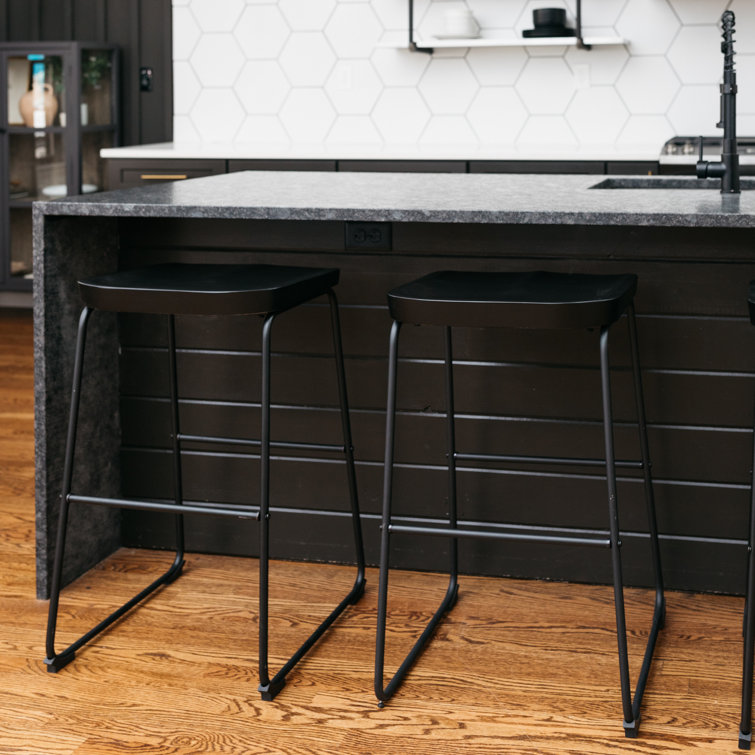 17 Stories Yarger Solid Wood Bar & Counter Stool & Reviews Wayfair